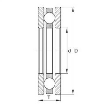 FAG Rolamento axial de esferas - EW1/2