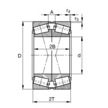 FAG Rolamento de rolos c&ocirc;nicos - 32052-X-XL-DF-A500-550