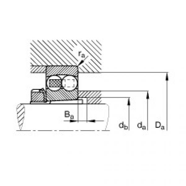 FAG Rolamento autocompensador de esferas - 2216-K-TVH-C3 + H316 #2 image