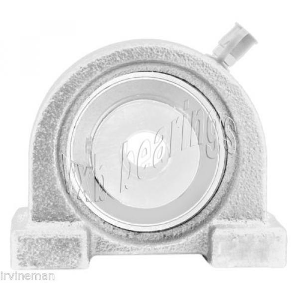 SUCPAS207-35m-PBT Stainless Steel Tapped Base 35mm Mounted Bearings Rolling #1 image